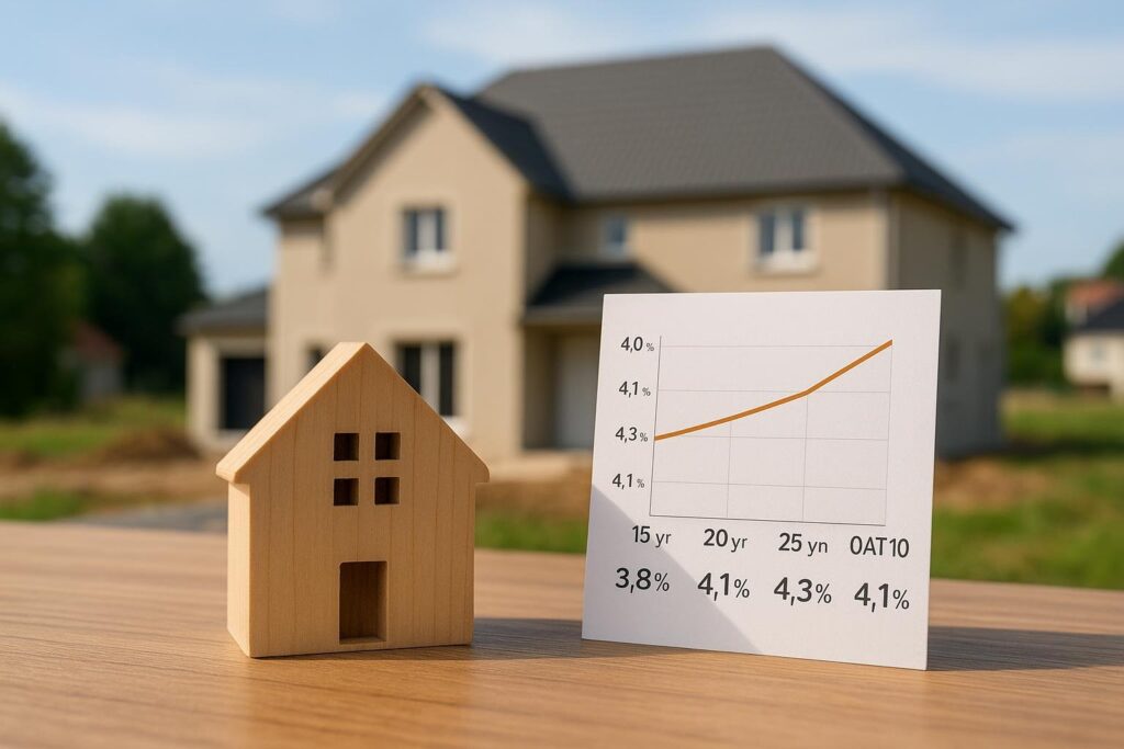 Crédit immobilier : les taux repartent à la hausse en septembre 2026, avec une pression nette au-delà de 4 % sur l’OAT 10 ans